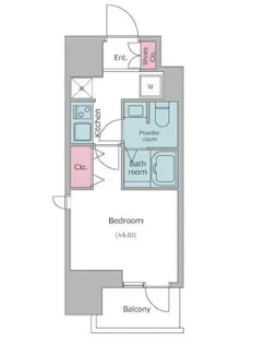 レジディア大森Ⅱ【307号室】の間取り