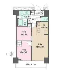 パークハウス清澄白河タワー【20階】の間取り