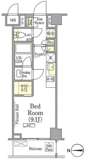 ザ・パークワンズ高輪【1階】の間取り