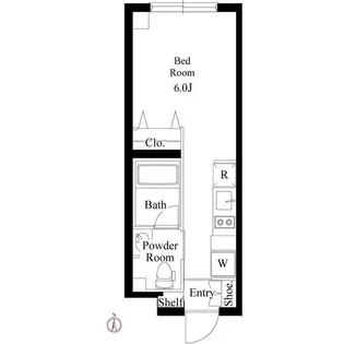 ミリアレジデンス品川中延【3階】の間取り