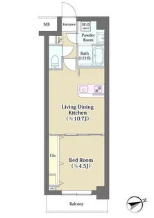 テアトル富ヶ谷【6階】の間取り