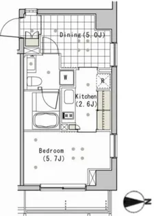 Brillia ist 白金高輪【2階】の間取り