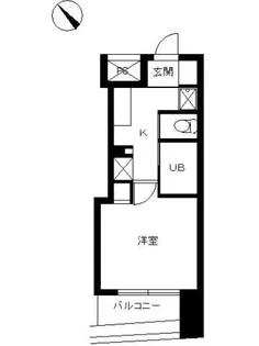 スカイコート品川仙台坂【8階】の間取り