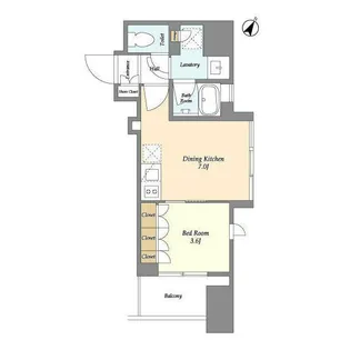 ミュプレ表参道【3階】の間取り