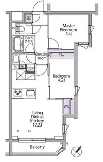 イプセ代々木レジデンス【2階】の間取り