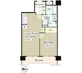 パルティーレ西落合【1階】の間取り