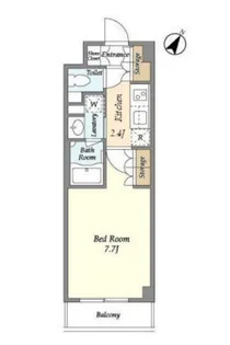 バウスステージ高田馬場【2階】の間取り