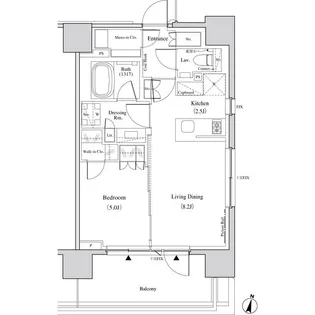 ザ・パークハビオ代々木【3階】の間取り