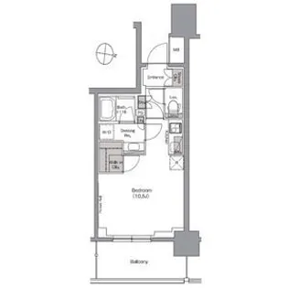 ザ・パークハビオ堂島【310号室】の間取り