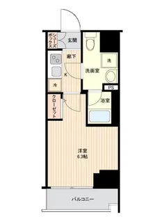 PREMIUM CUBE 品川戸越 #mo【6階】の間取り