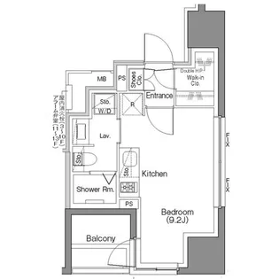 ザ・パークハビオSOHO大手町【6階】の間取り