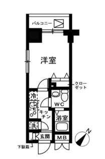 レジディア日本橋人形町Ⅱ【5階】の間取り