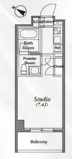 アジリア南麻布J's【2階】の間取り