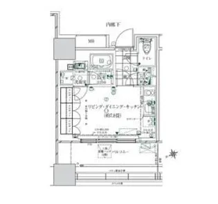 ローレルタワールネ浜松町【4階】の間取り