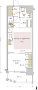 アーバネックス銀座東Ⅲ【4階】の間取り