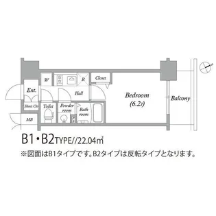 アドバンス大阪セレーノ【6階】の間取り