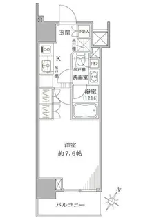 ザ・パークワンズ品川戸越【10階】の間取り