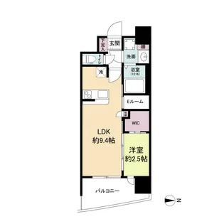 セレニテ難波リアン【0401号室】の間取り