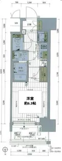 ファーストフィオーレ難波南パークサイド【12階】の間取り