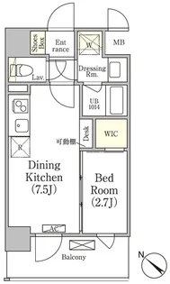 エル・セレーノ押上【8階】の間取り