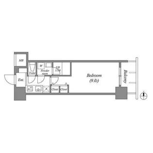 スプランディッド淀屋橋DUE【11階】の間取り