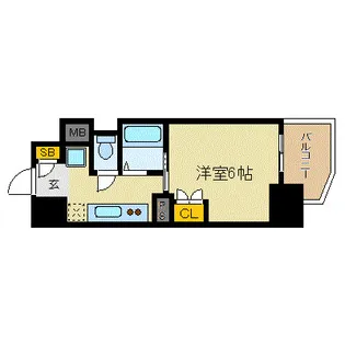 ル・パルトネール梅田北【3階】の間取り