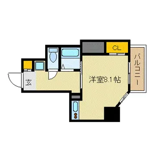 ル・パルトネール梅田北【13階】の間取り