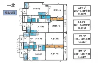 CLAIR TOWER【11階】の間取り