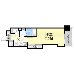 Luxe難波西3【12階】の間取り