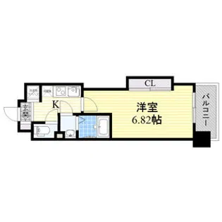Luxe難波西III【14階】の間取り