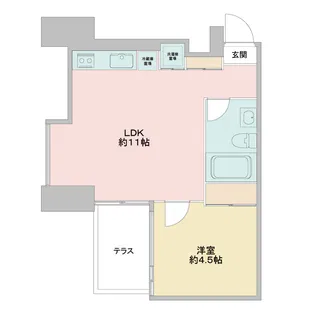 アーバンフラッツ湊町【0303号室】の間取り