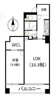 ブラービ南船場【0405号室】の間取り