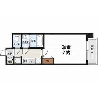 クリスタルグランツ梅田【604号室】の間取り