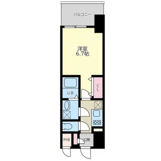 QUINTET NAMBA【9階】の間取り