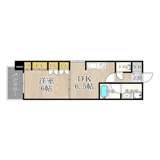 CITY SPIRE難波WEST【10階】の間取り