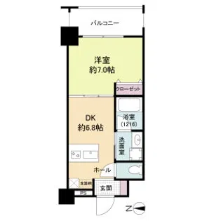 アプリーレ梅田東【0606号室】の間取り