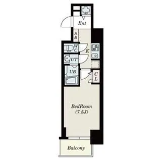 S-RESIDENCE難波Briller【5階】の間取り
