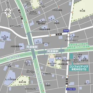 コンフォリア リヴ本町WEST Q【0507号室】の間取り