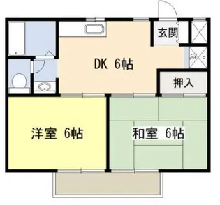 グリーンハイツ赤羽【1階】の間取り