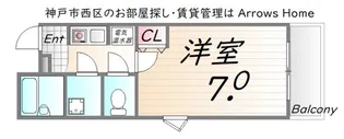 兵庫県神戸市西区伊川谷町有瀬【マンション】の間取り