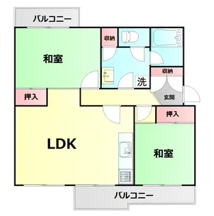 大久保東第1住宅【5階】の間取り