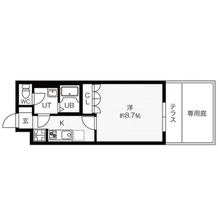 シェルル・ハナミズキ【1階】の間取り