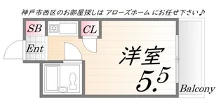 ビレッジ1【2階】の間取り