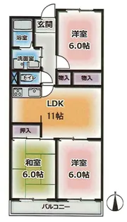 パールヒル清水ヶ丘【2階】の間取り
