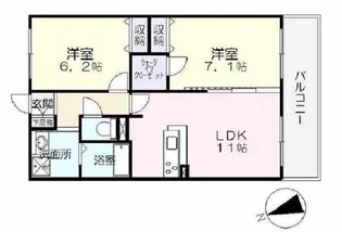 兵庫県神戸市西区北別府2丁目【マンション】の間取り