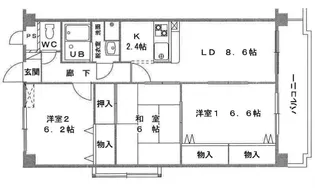 兵庫県神戸市西区小山2丁目【マンション】の間取り