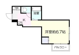 N-CUBE TARUYAMACHI【6階】の間取り