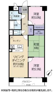 エトワールヴィラ神戸【1階】の間取り