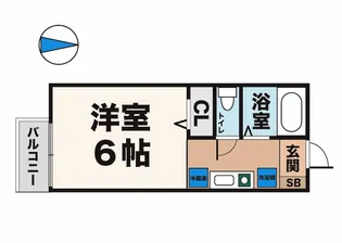 キャンパス本多聞【2階】の間取り
