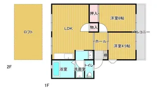 グレースコーポ合川【2階】の間取り